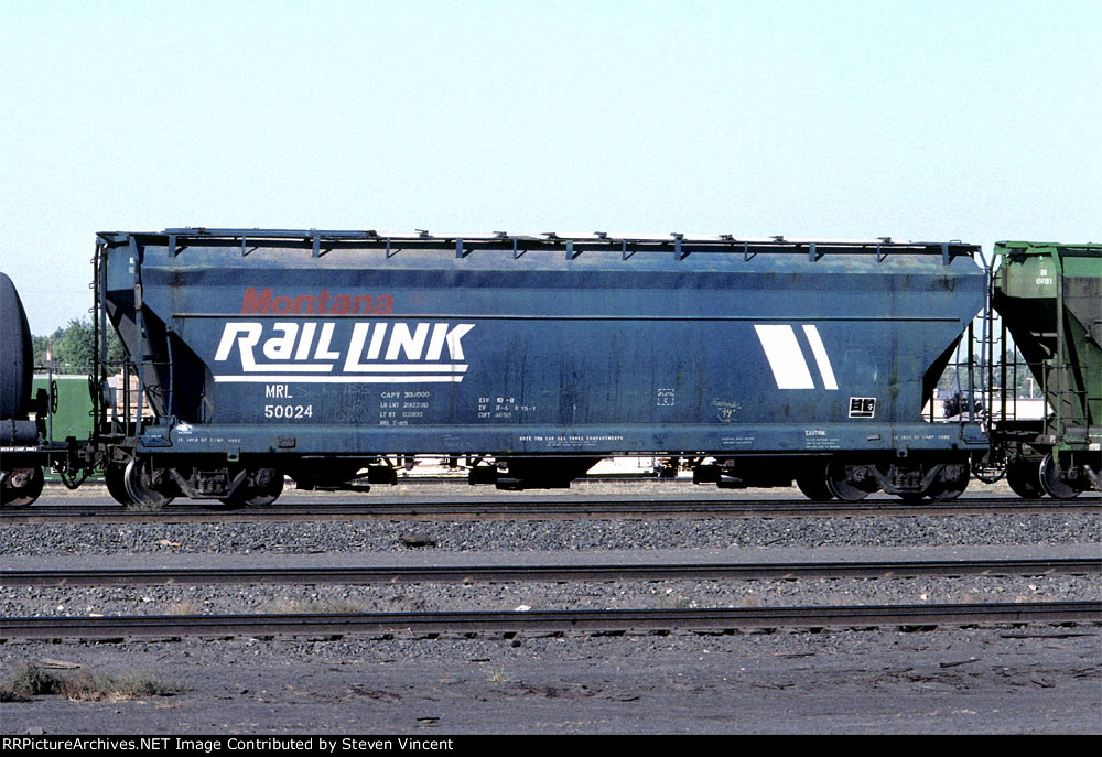 Montana Rail Link covered hopper #50024